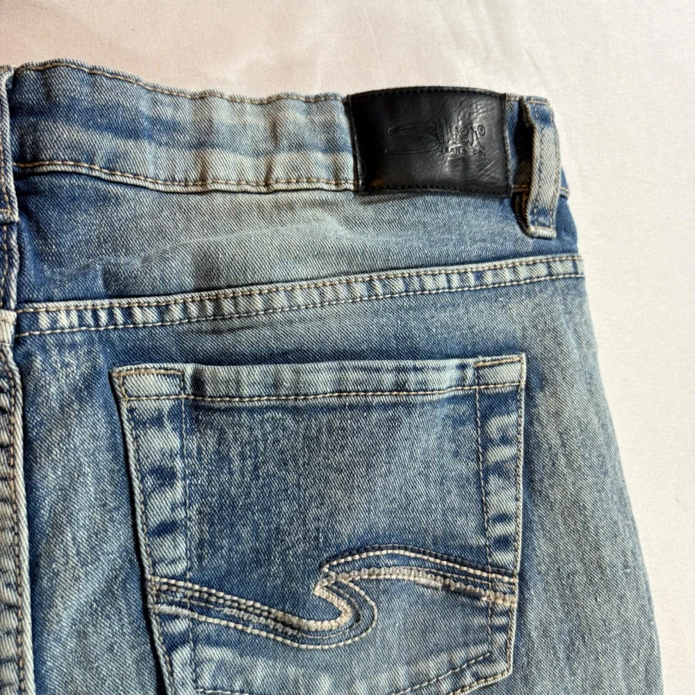 Silver Jeans Co Nathan Slim Fit Jeans Boys Size 14 Light Wash Stretch Denim